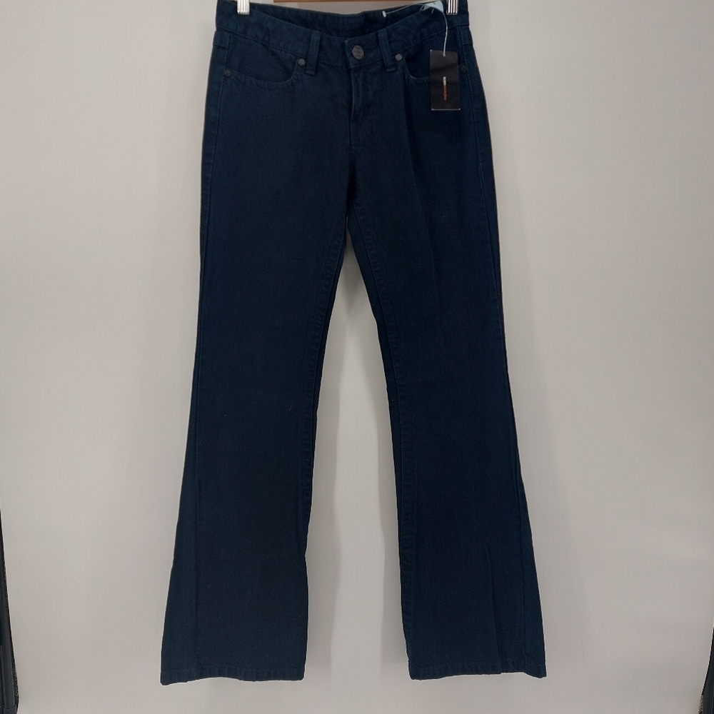 BCBGMAXAZRIA Sophie Twisted Trousers Jeans In Navy Size 27